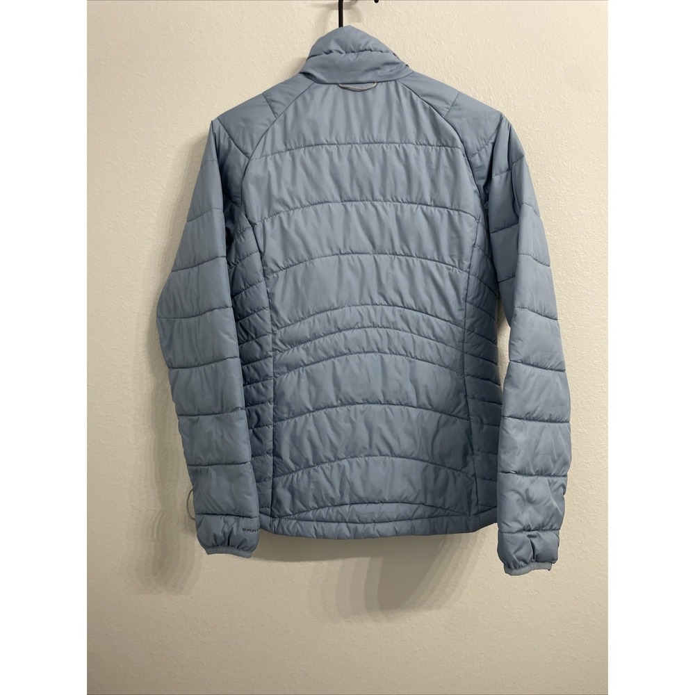 Columbia Puffer Jacket Womens Small Blue Full Zip Mock Neck Thermal Insulation - Picture 5 of 6